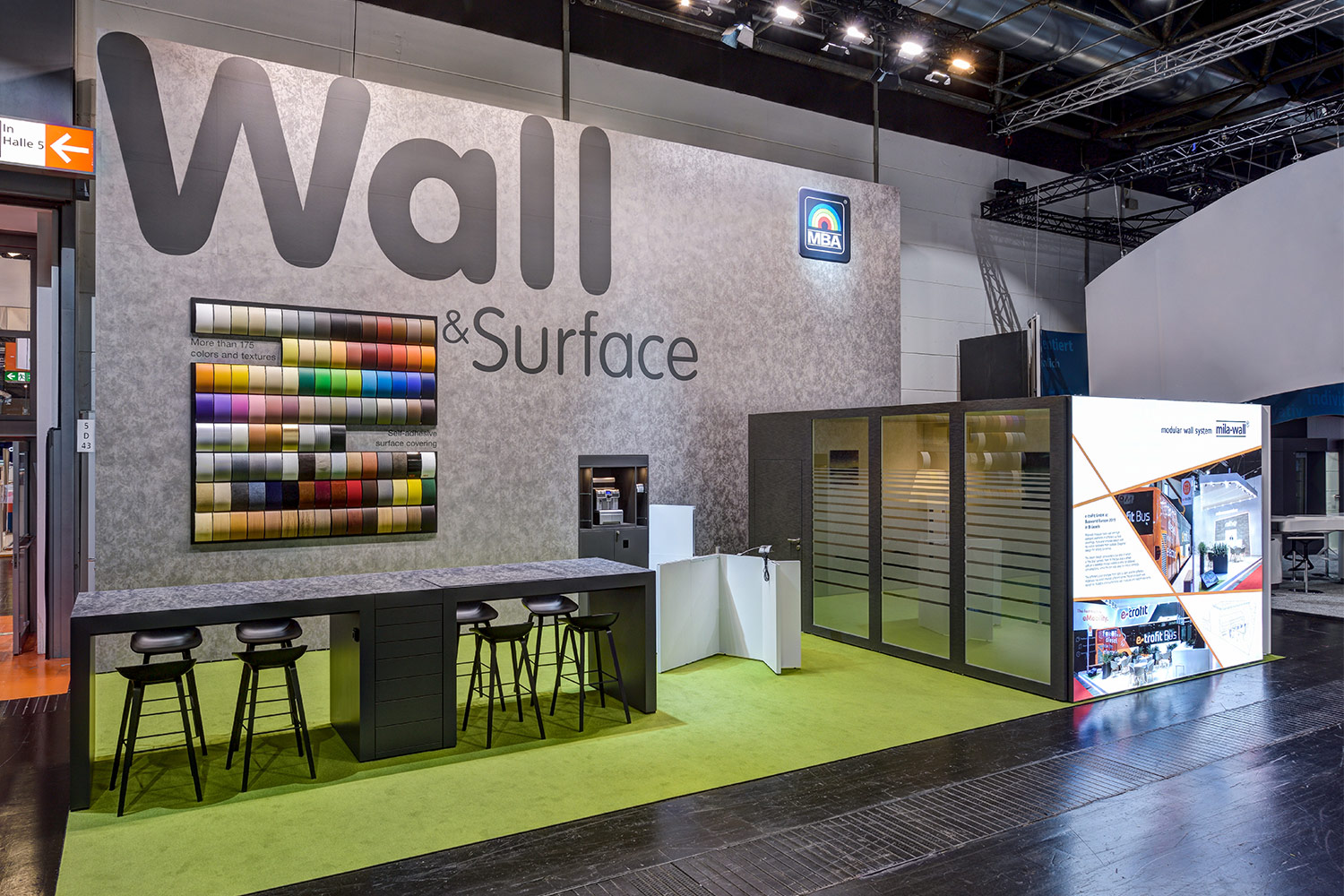 MBA präsentiert Mila-wall und Oberflächenfolien auf der Euroshop 2020 in Düsseldorf